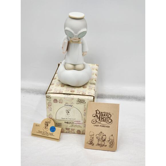 Precious Moments Figurine Trust In The Lord Vintage 1982 E-9289 W/Box Tags - Picture 14 of 14